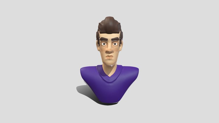 3D Cartoon character Head 3D Model