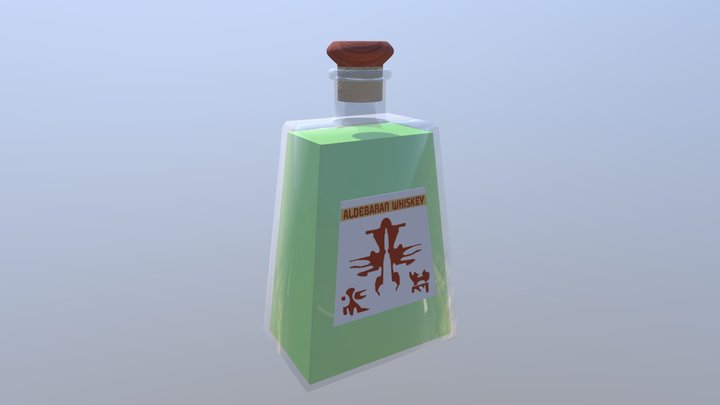 Aldebaran Whiskey Bottle 3D Model