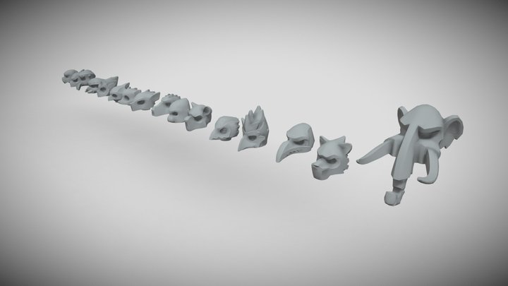 Legends of Chima heads – Modèle 3D gratuit STL