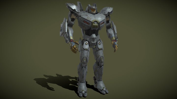 Striker eureka (Yes Rigged bone) Pacific rim 3D Model