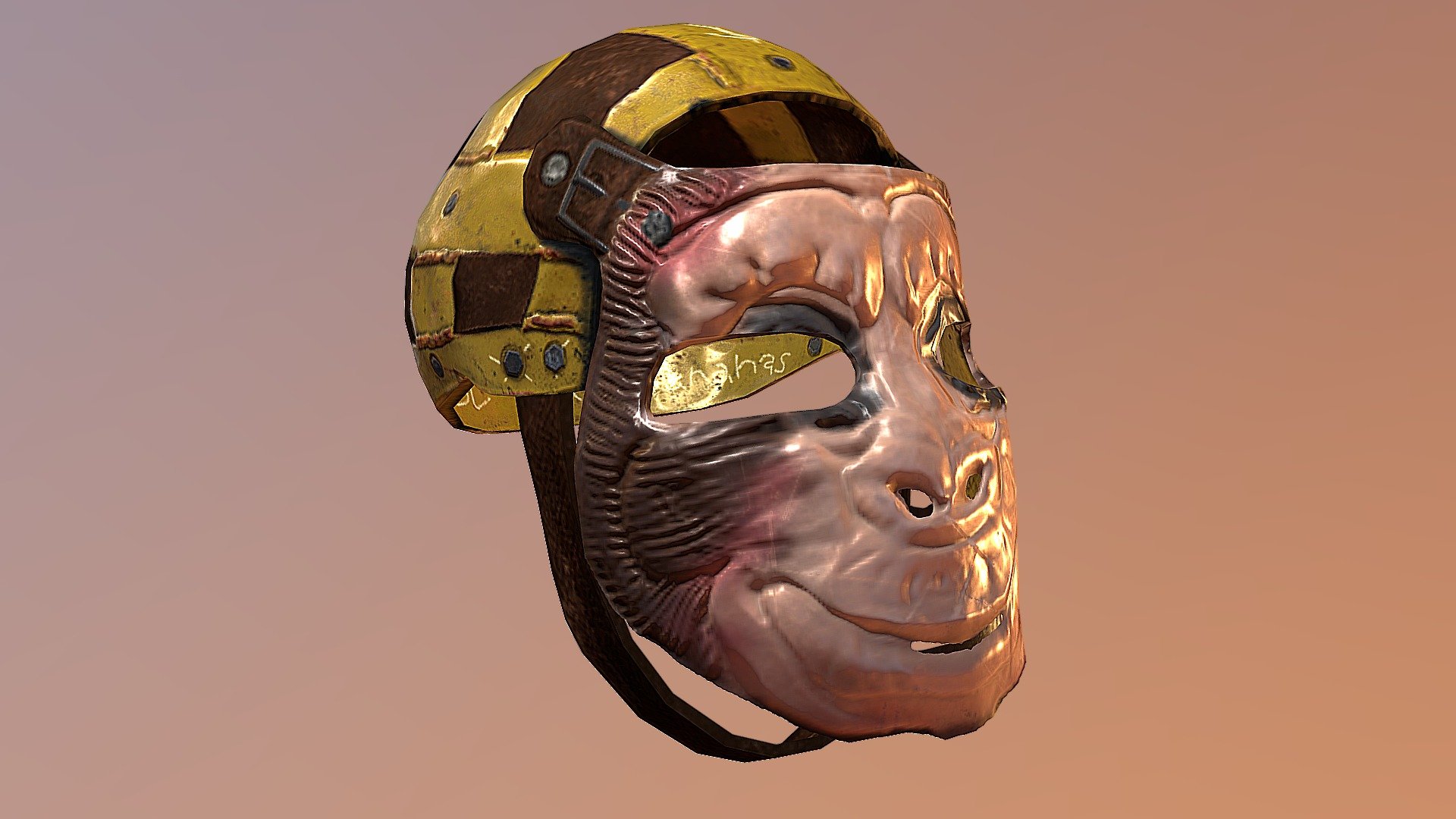 Cool Bananas Animal Party Face Mask | Rust Skin