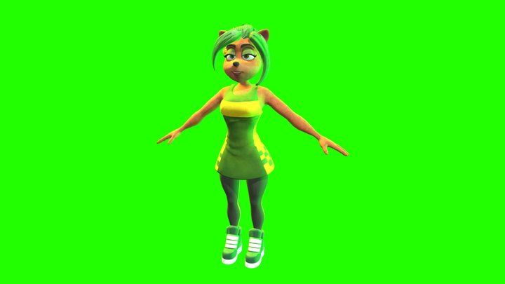 Ami (With Braids/Cirus hair) 3D Model