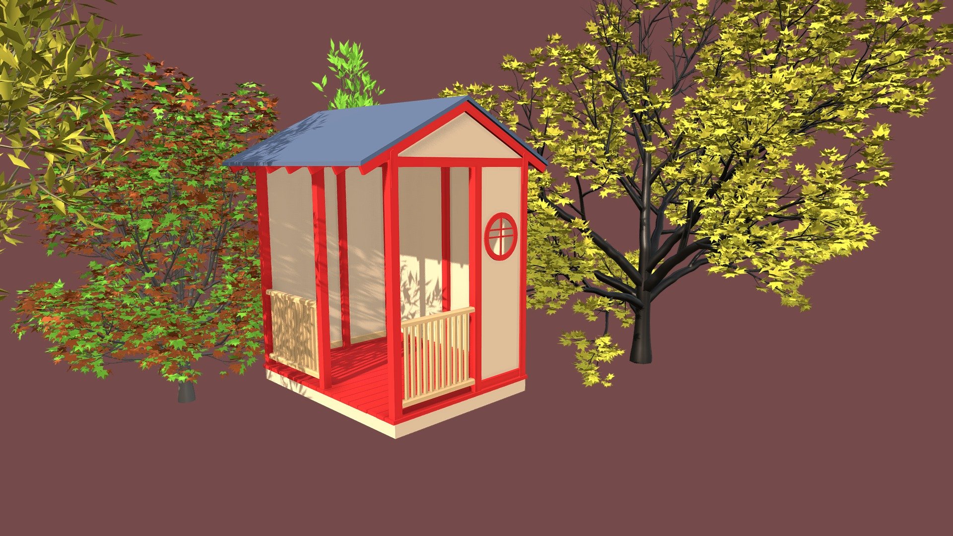 quiet garden place 3D model by virgil12 [2f94f25] Sketchfab