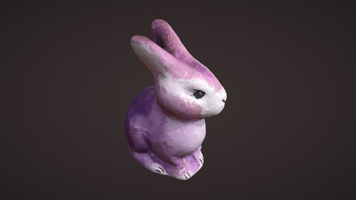 Plastic Bunny 3D Model