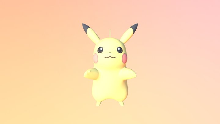 Pokemon Pikachu 3D Model