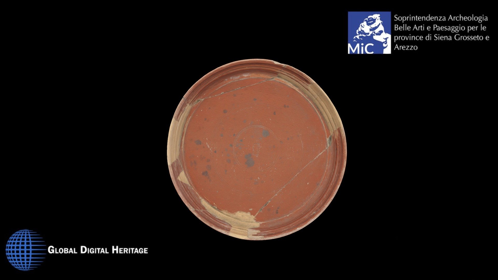 Roman plate in Italic sigillata