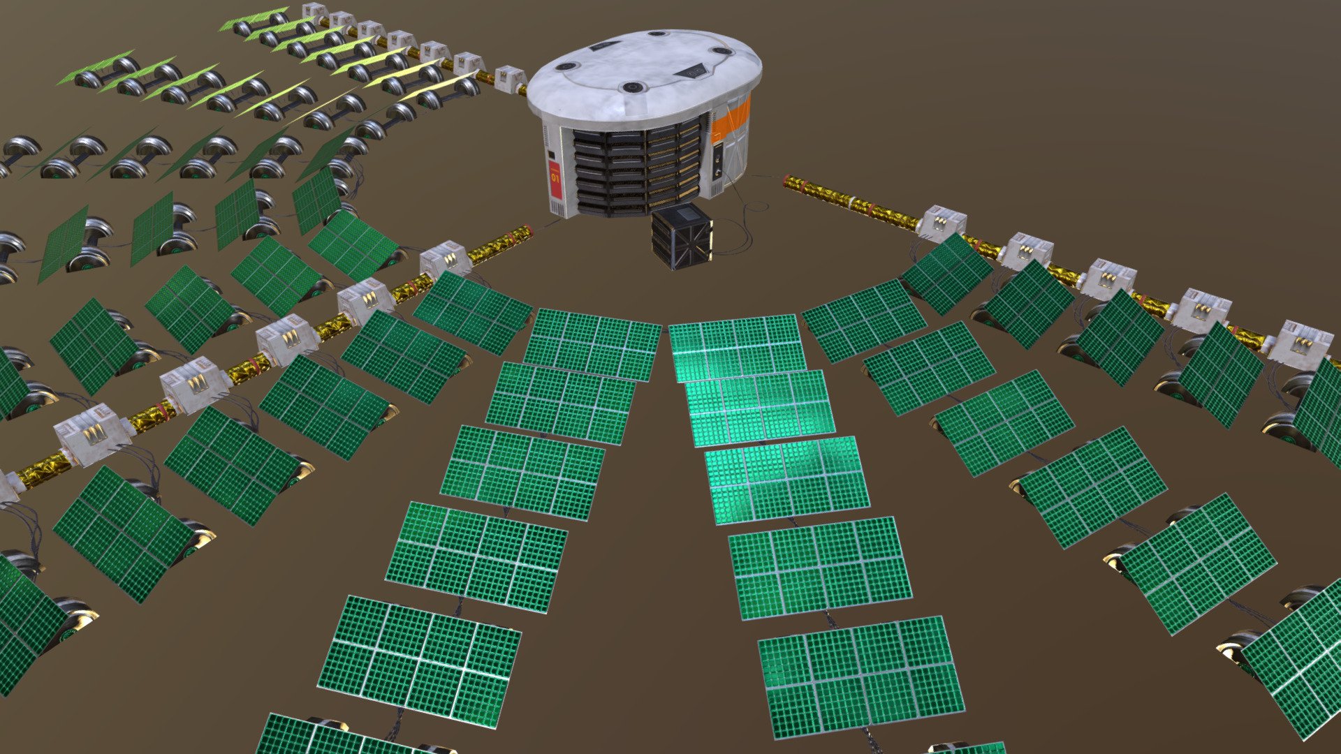 Solar power plant - 3D model by Aleksey Basinskiy (@rakorian) [2f98060 ...