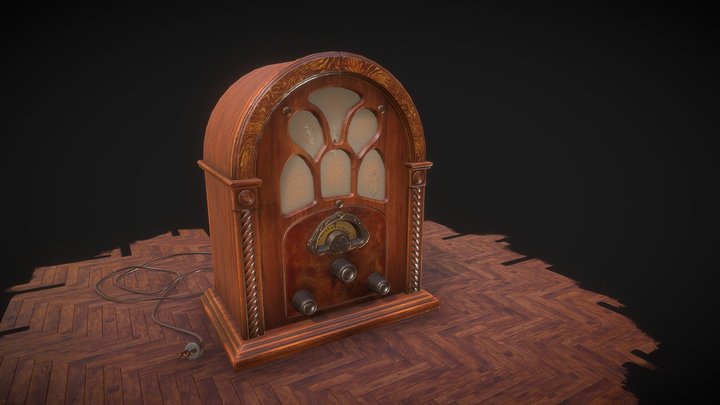 Vintage Radio_Atwater Kent Cathedral 3D Model