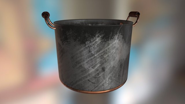 Copper Pot 3D Model