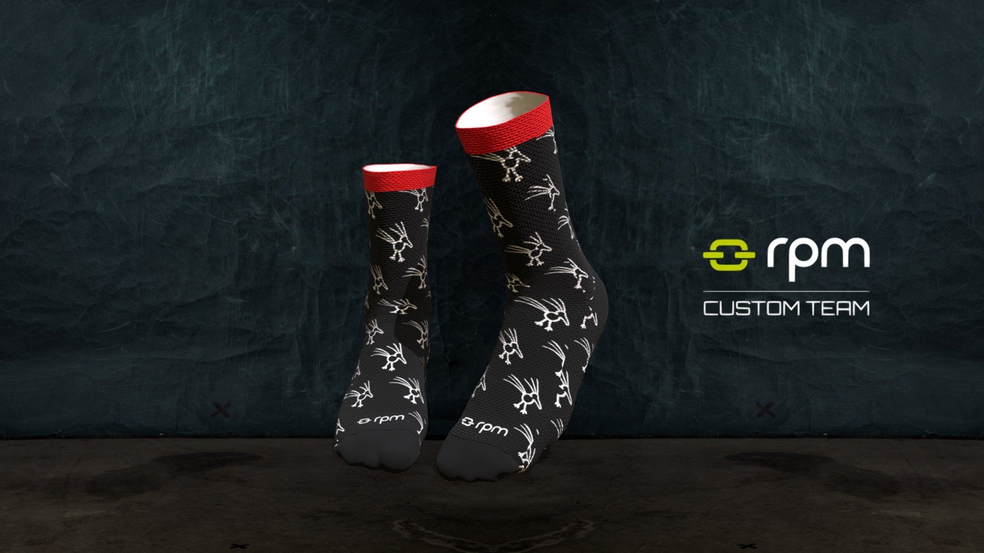 Racing Bike Sweden Myrefelt PRINTED SOCKS Var. C - 3D model by rpm ...