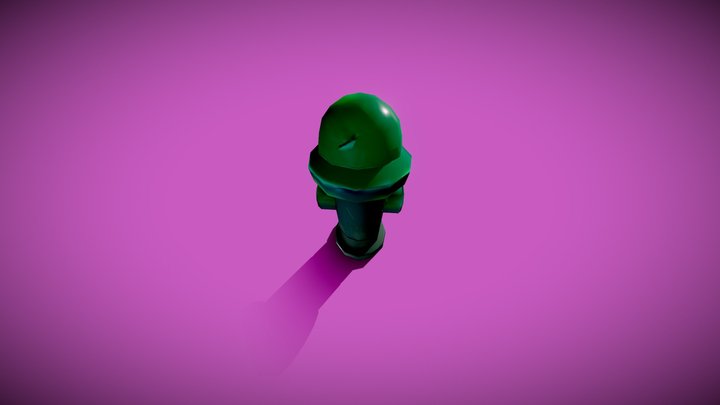 Hydrant Low Poly 3D Model