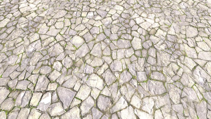 Stone Ground Texture (Seamless / 4K PBR) – Gratis 3D-model STL