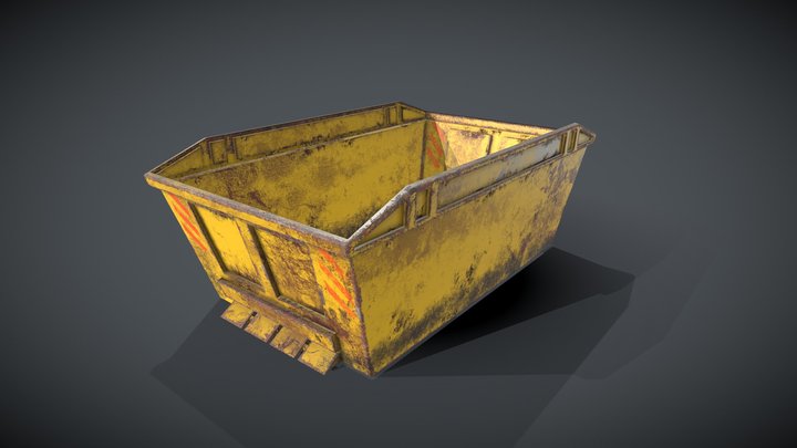 Old rubbish Skip – Free 3D Model STL