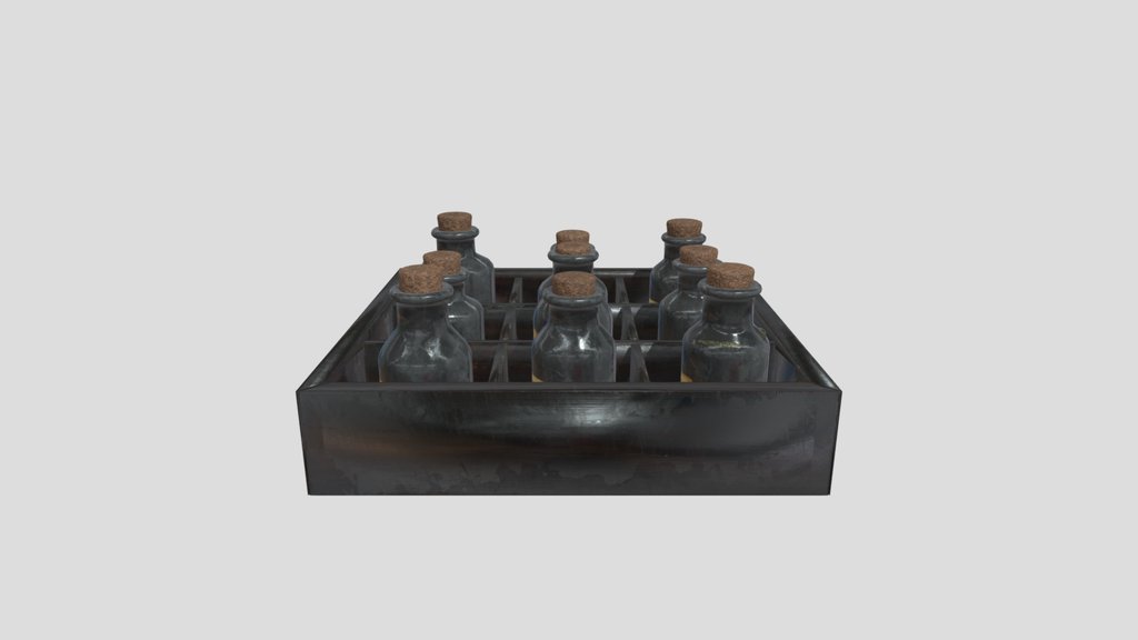 Potion Tray With Bottles
