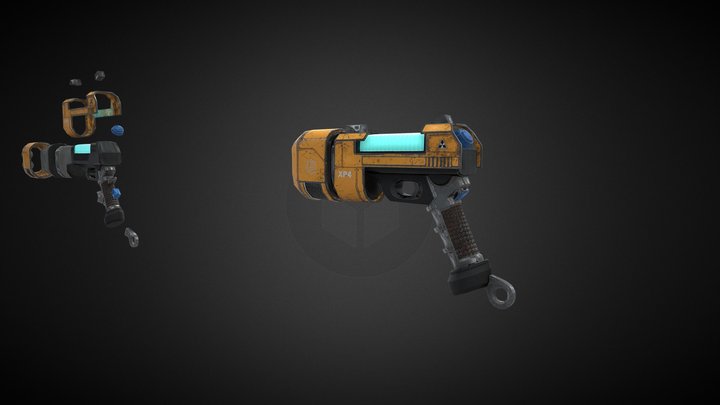 Sci-fi Weapon 3D Model