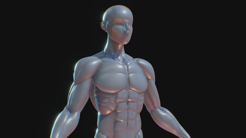 Body blocking,Stylized Male
