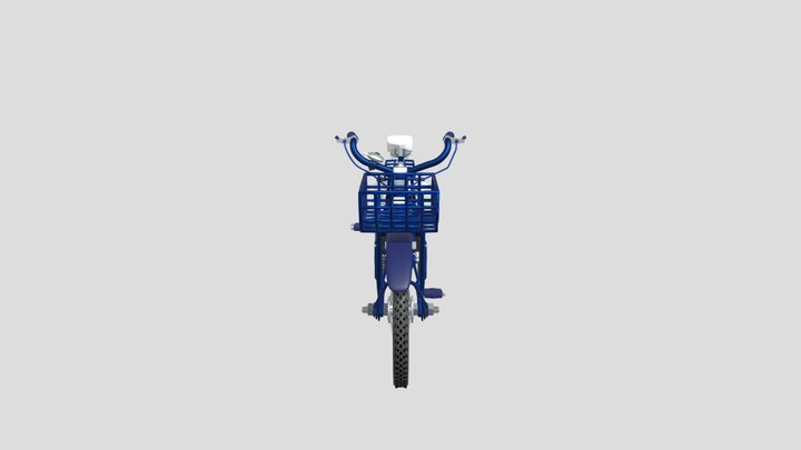 Blue Bicycle 3D Model