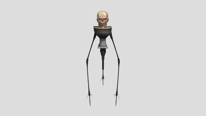 zombie spider toilet 3D Model