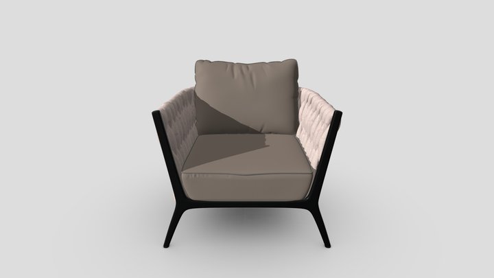 BIANCA OUTDOOR ROPE CLUB CHAIR 3D Model