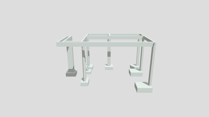 Estrutura Garagem 3D Model