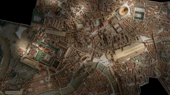 Massive scale model of Ancient Rome 3D Model