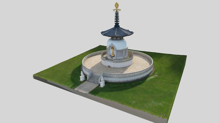 Peace Pagoda 3D Model