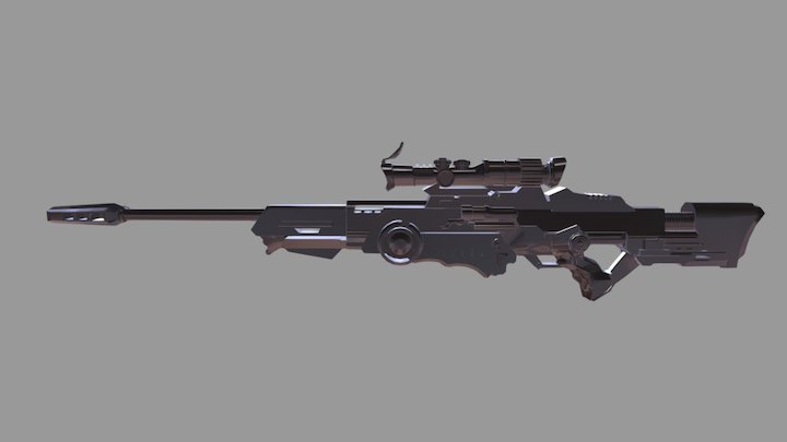 Sniper Rifle 3D Model