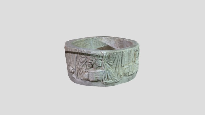 Tambour de colonne antique, Orléans (45) 3D Model