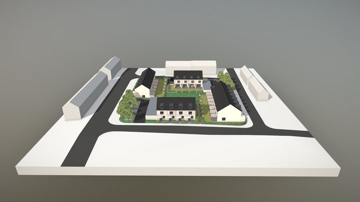 Reihenhaussiedlung 3D Model