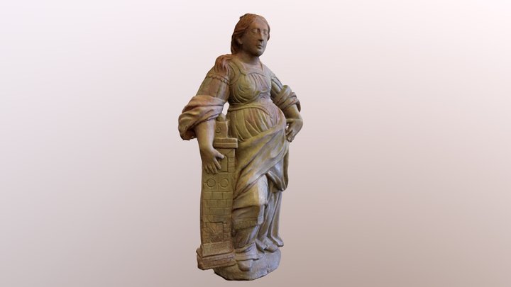 Santa Bárbara_terracota 3D Model