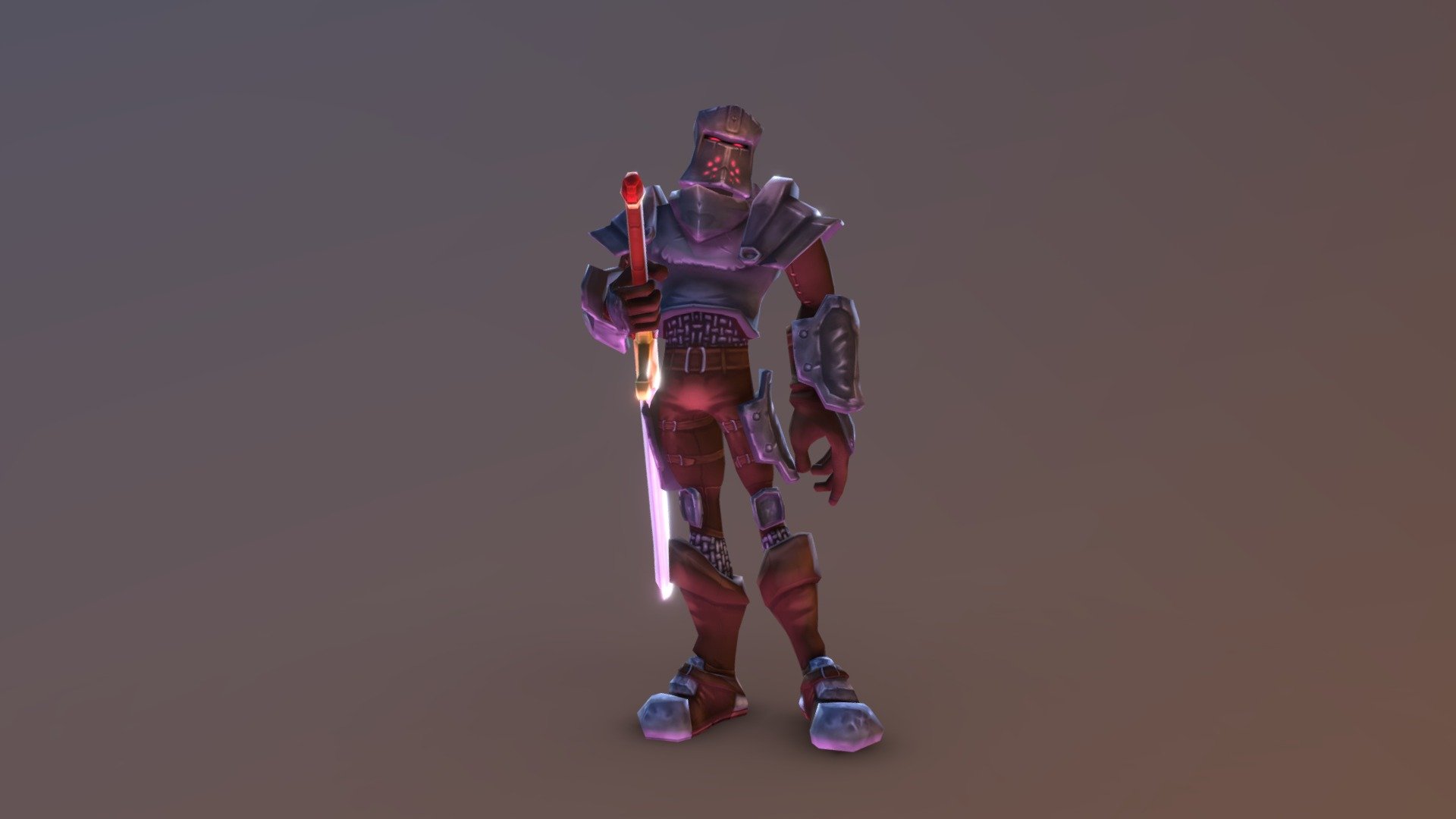 Hand Painted Knight Character - Rigged - Buy Royalty Free 3D model by ...