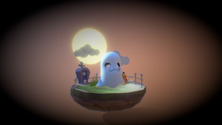 sad ghost 3D Model