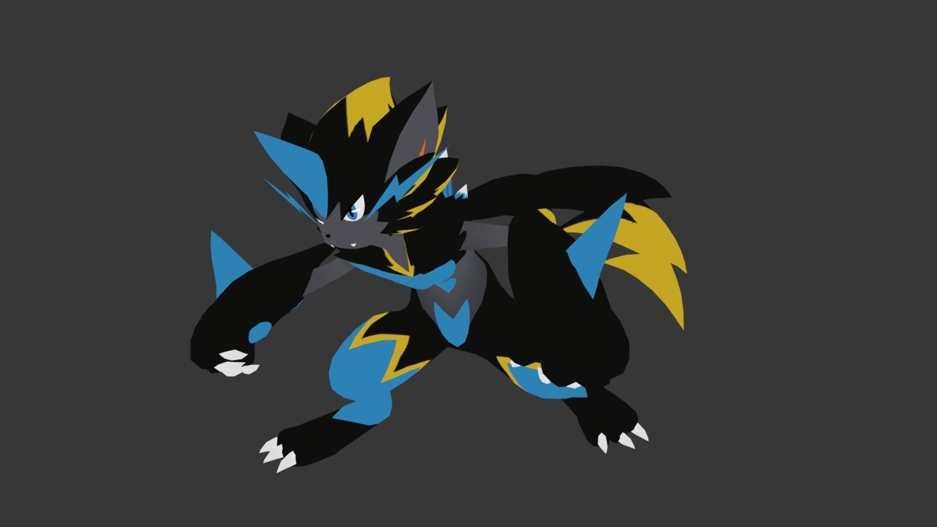 Mega Zeraora (ZA) - Download Free 3D model by Mariokart07 [2fa27bb ...