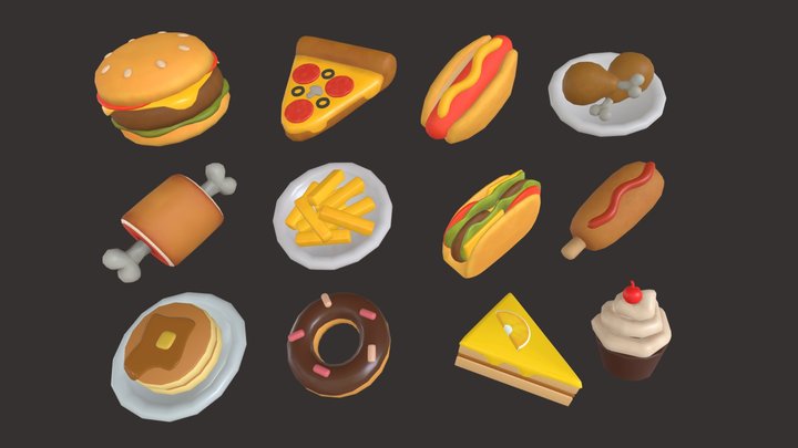 Food Collection 3D Model