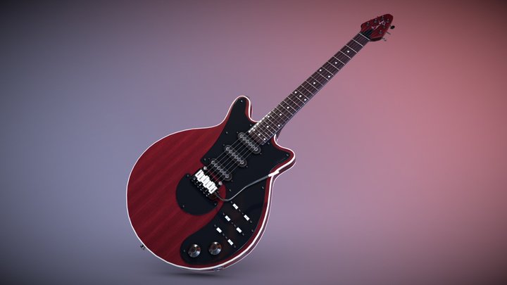 Brian May Special LE - Antique Cherry 3D Model