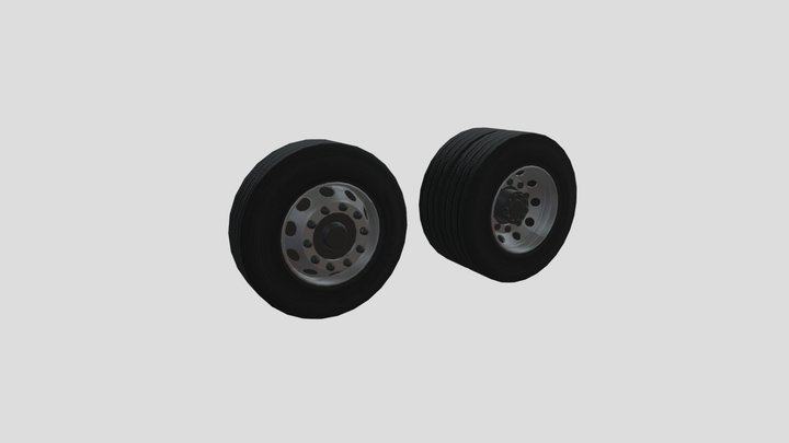 Bus / truck Wheels 3D Model