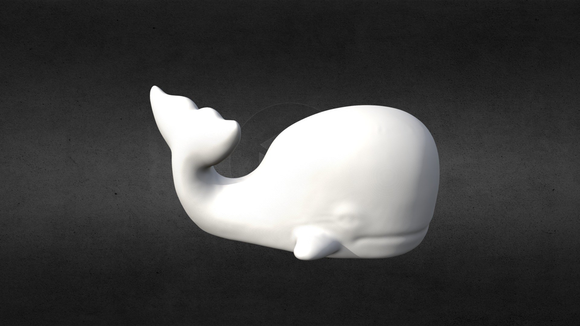 3D Scanned Ceremic Whale (3D Printable)