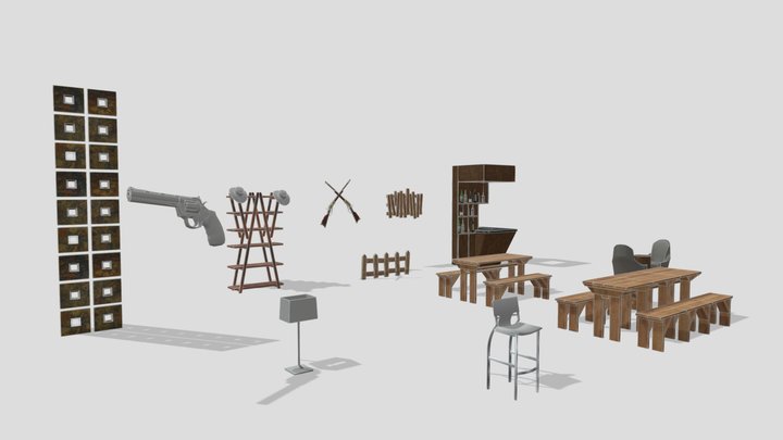 Bar Components 3D Model