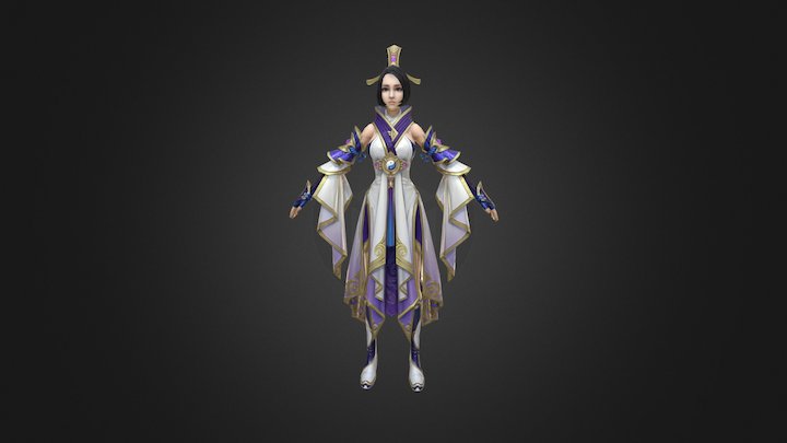凌肖宗 女 3级 3D Model