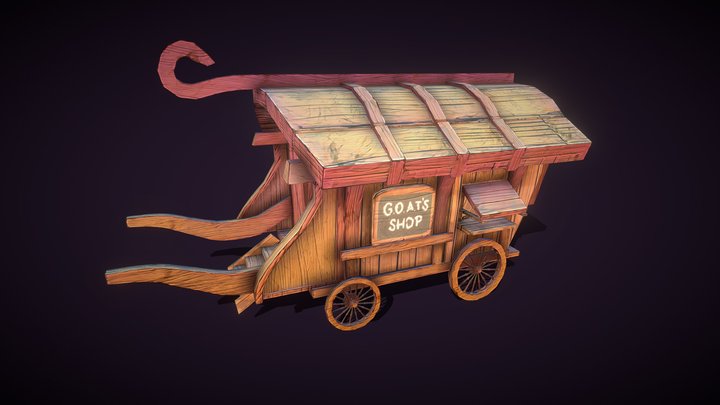 G.o.a.t's Shop Wagon 3D Model