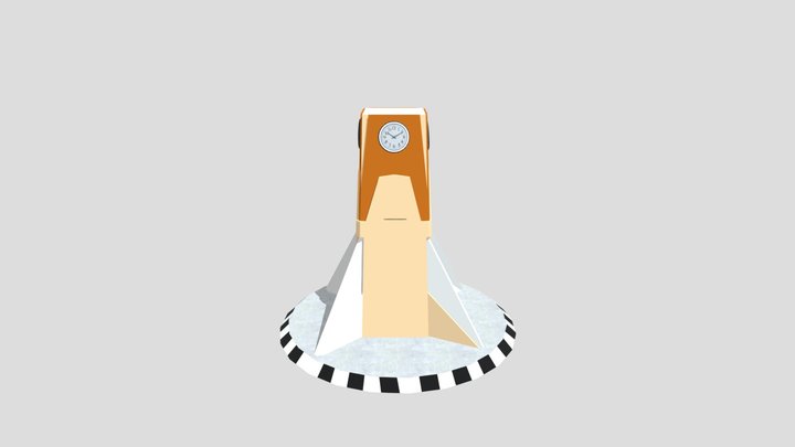 FINPORO - JAM PASAR GEDE SOLO 3D Model