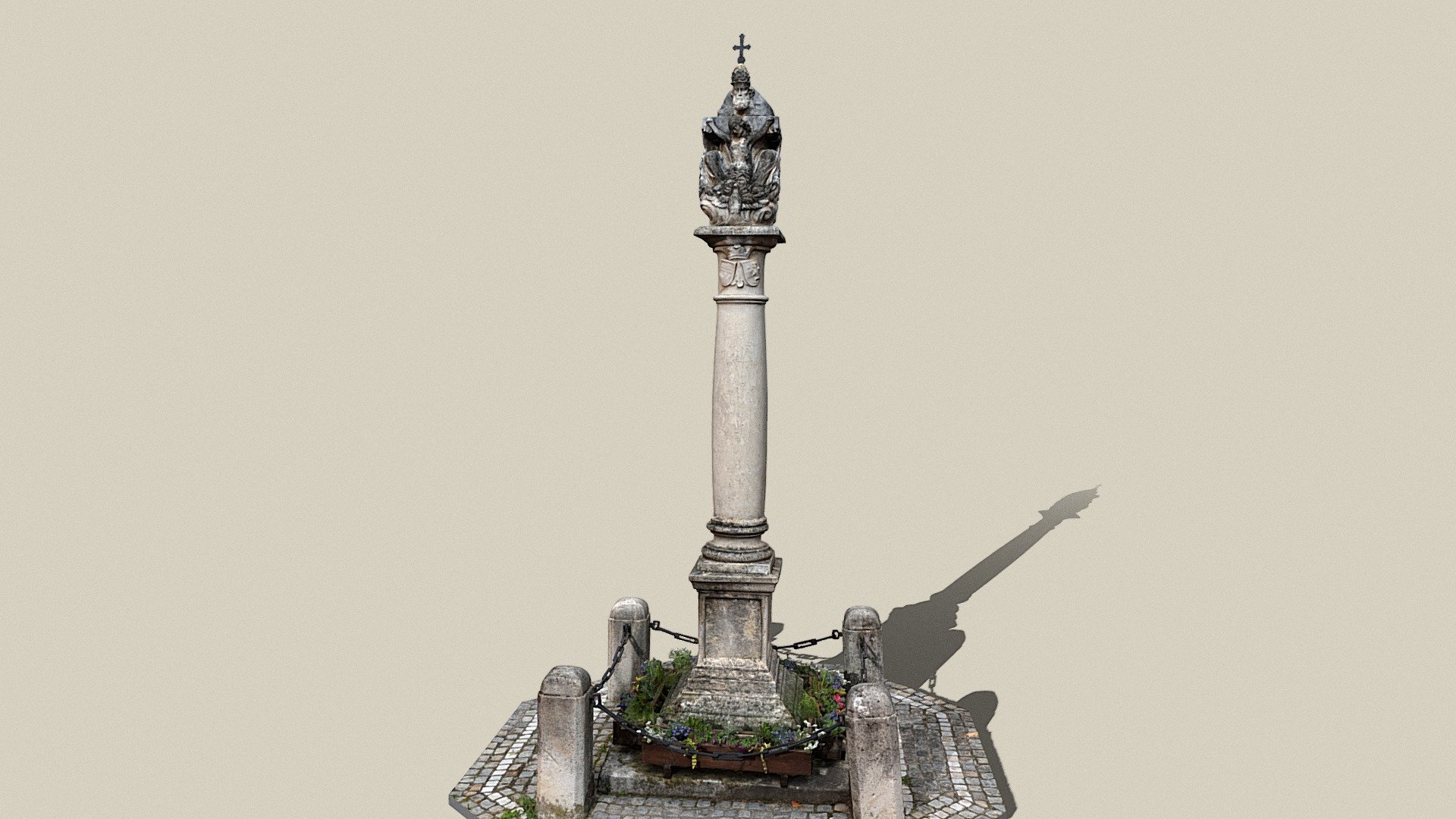 Dreifaltigkeitssäule — Sketchfab embed 3D viewer