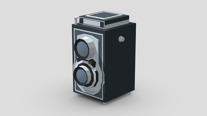 Photo camera retro 50s 3D Model