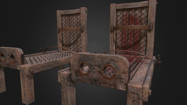 Spiked foot stock chair – Modello 3D gratuito STL