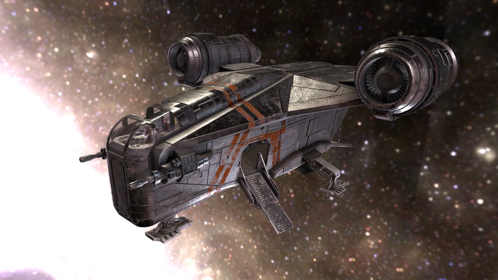 Razor Crest (Textured and animated)