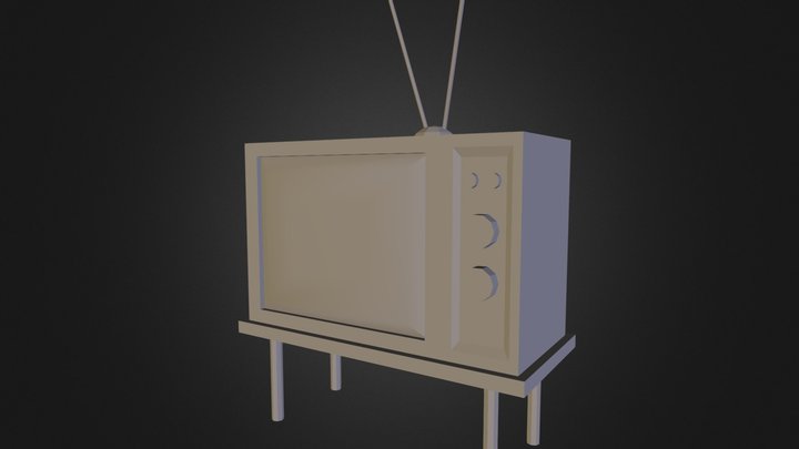 TV Set 01 3D Model