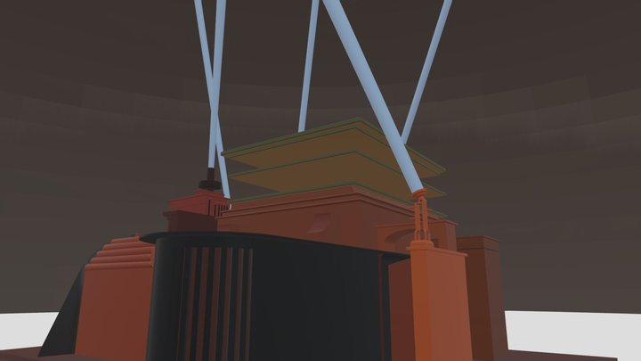 20th Century Fox logo 1994 But it is textless 3D Model