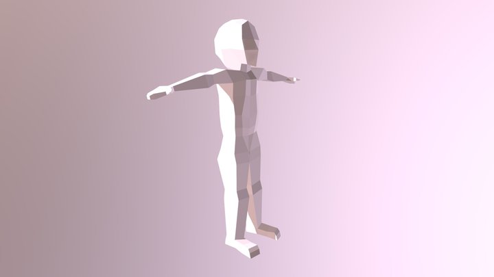 Low Poly Character 3D Model