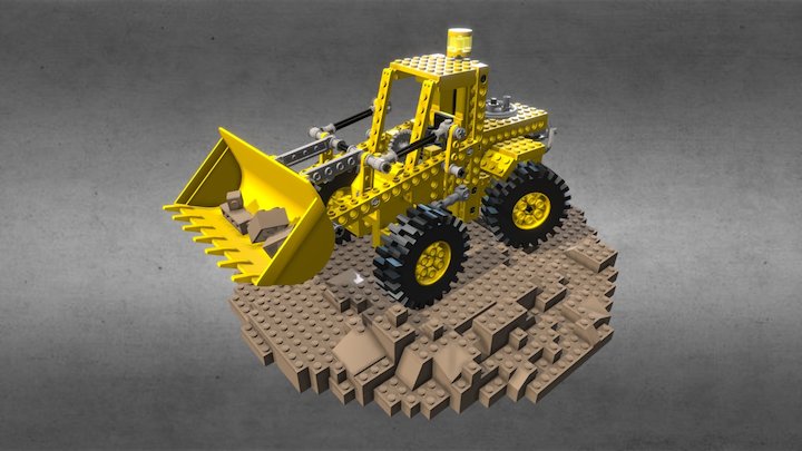 Lego Technic Set 8853 - model A 3D Model