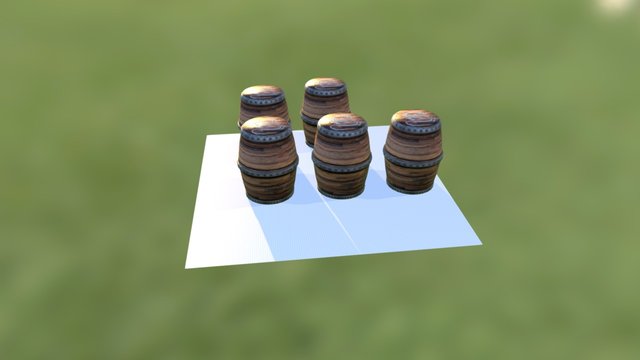 木桶 3D Model